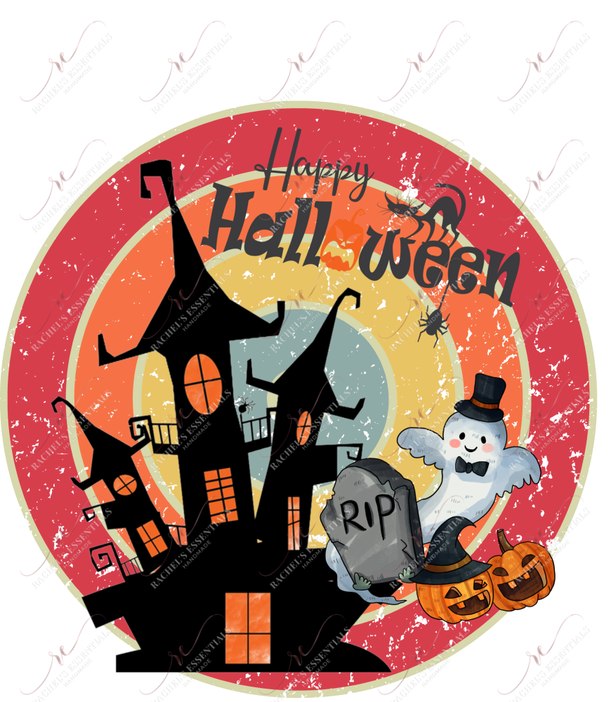 Happy Halloween House - Ready To Press Sublimation Transfer Print Sublimation