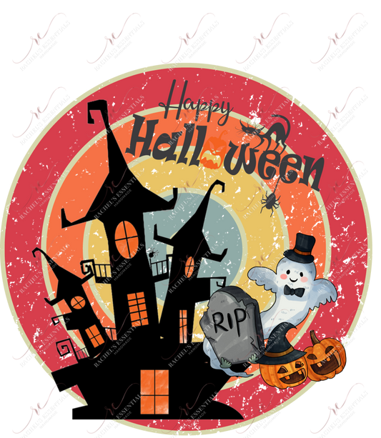 Happy Halloween House - Ready To Press Sublimation Transfer Print Sublimation