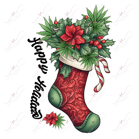 Happy Holidaze Christmas- Ready To Press Sublimation Transfer Print 11/23 Sublimation