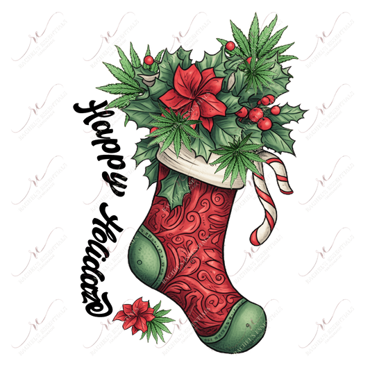 Happy Holidaze Christmas- Ready To Press Sublimation Transfer Print 11/23 Sublimation