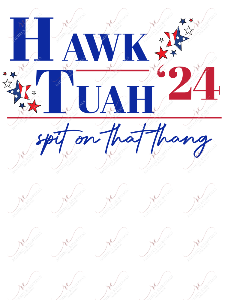 Hawk Tuah - Clear Cast Decal