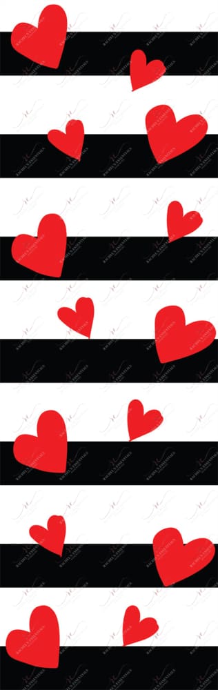 Hearts And Stripes - Vinyl Pen Wrap