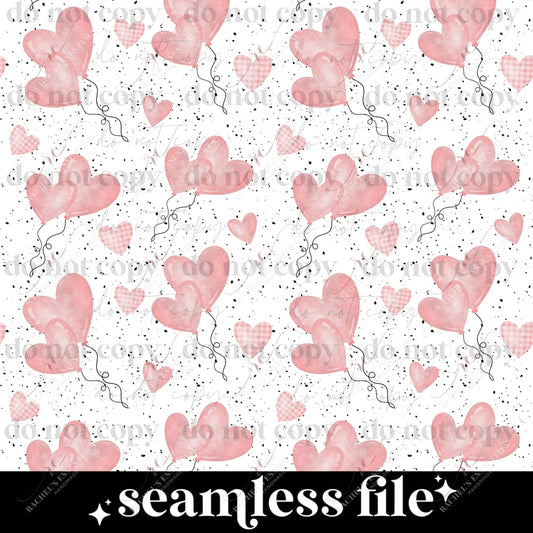 Hearts - Ready To Press Sublimation Transfer Print Seamless 11/23 Sublimation