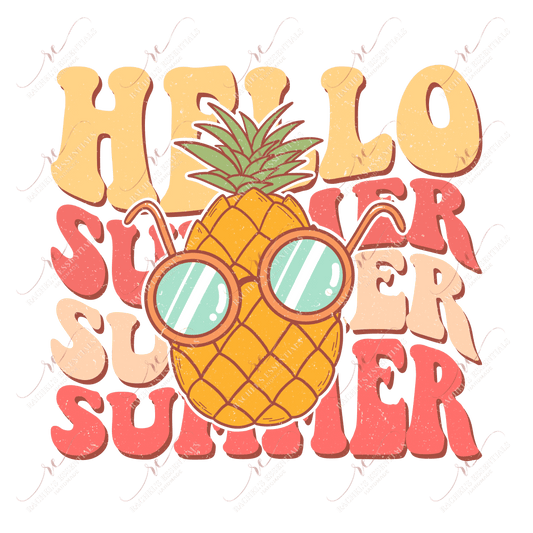 Hello Summer Summer-Ready To Press Sublimation Transfer Print Sublimation