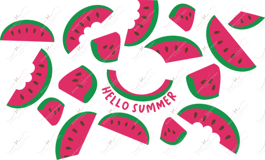 Hello Summer Watermelons - Cold Cup Wrap