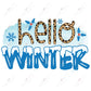 Hello Winter Frozen - Clear Cast Decal