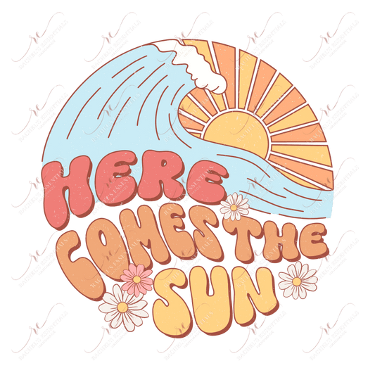 Here Comes The Sun- Clear Cast Decal
