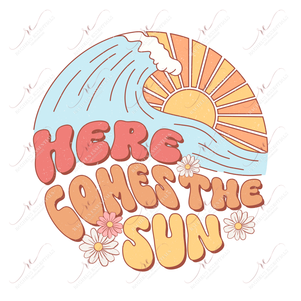 Here Comes The Sun- Clear Cast Decal