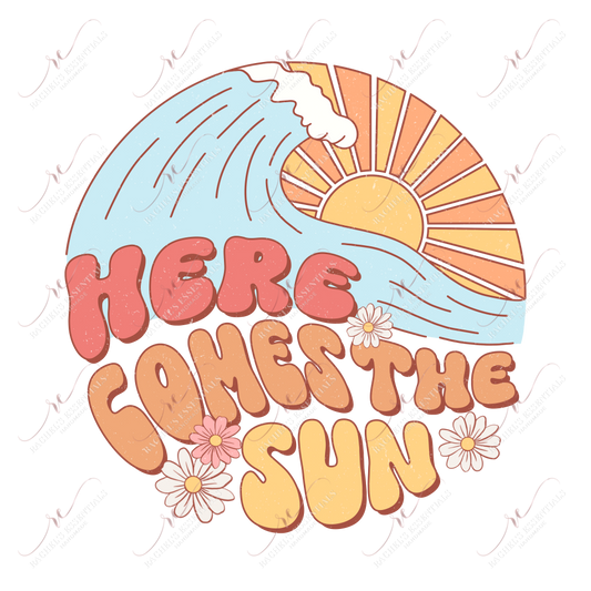 Here Comes The Sun- Clear Cast Decal