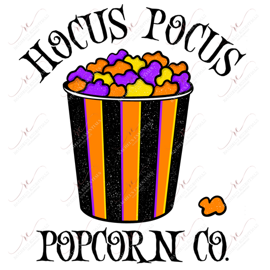 Hocus Pocus Popcorn Co - Ready To Press Sublimation Transfer Print Sublimation