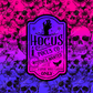 Hocus Pocus Skulls - Ready To Press Sublimation Transfer Print Sublimation