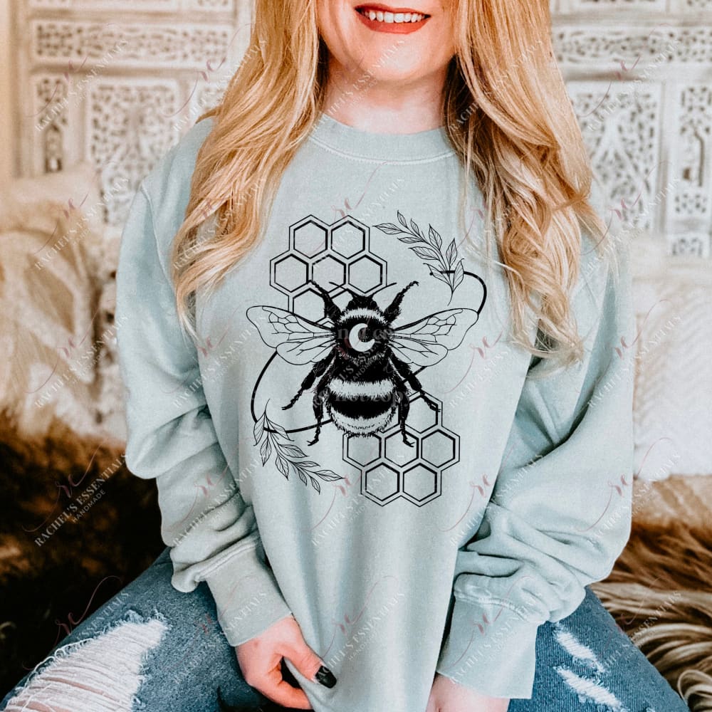 Honeycomb Bee - Ready To Press Sublimation Transfer Print Sublimation