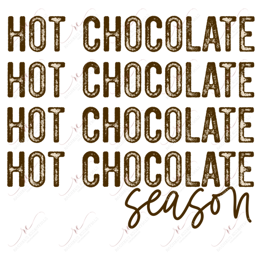 Hot Chocolate Season - Clear Cast Decal