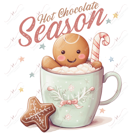 Hot Chocolate Season - Ready To Press Sublimation Transfer Print Sublimation