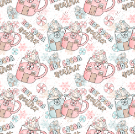 Hot Cocoa Weather Pastel - Vinyl Wrap Seamless Vinyl