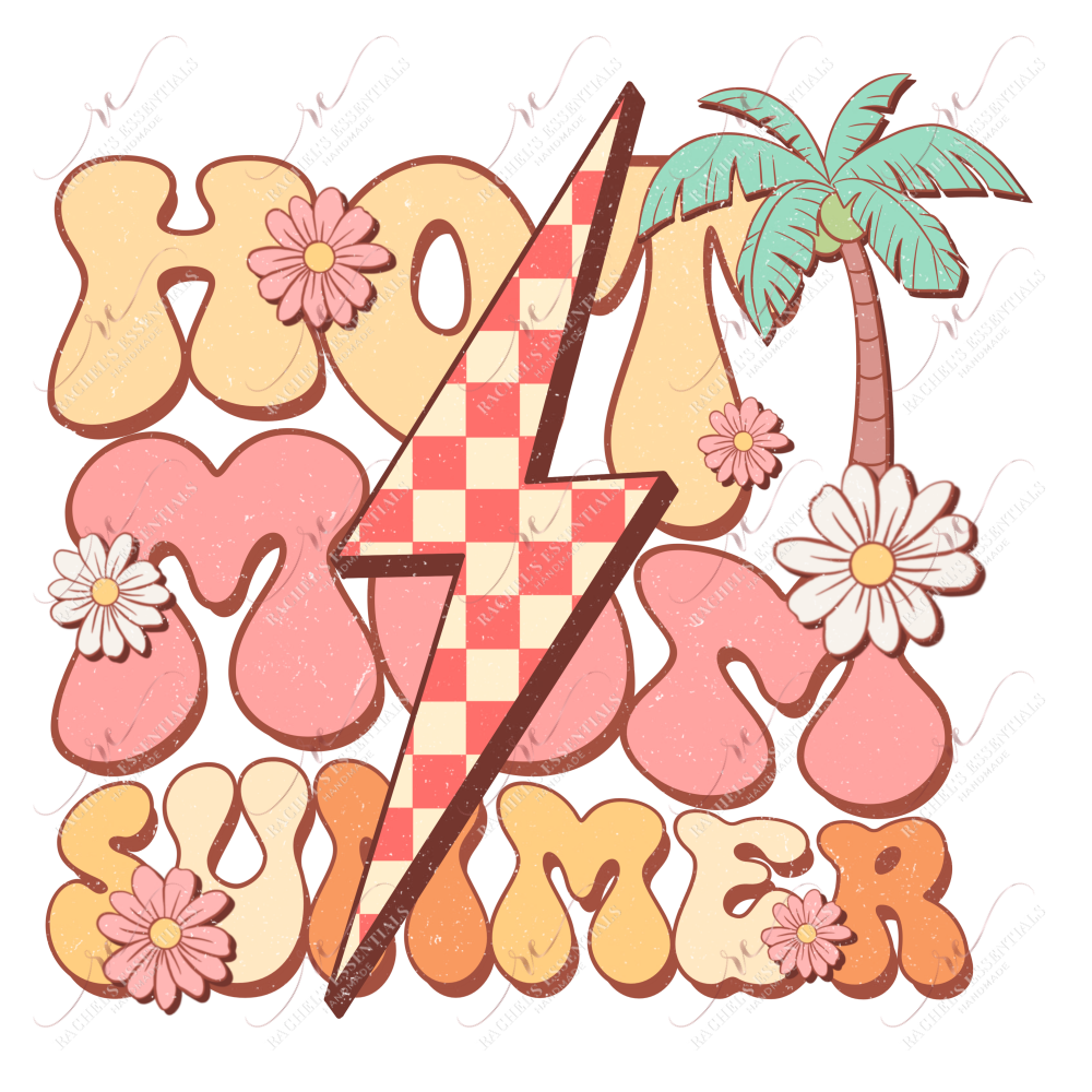 Hot Mom Summer- Clear Cast Decal