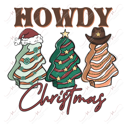 Howdy Christmas 2 - Ready To Press Sublimation Transfer Print 11/23 Sublimation