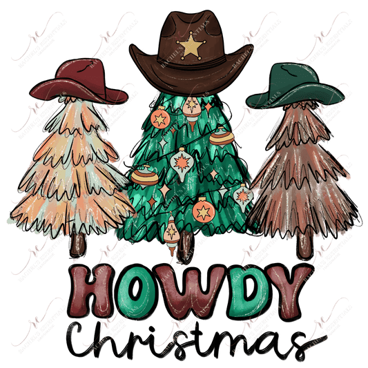 Howdy Christmas- Ready To Press Sublimation Transfer Print 11/23 Sublimation