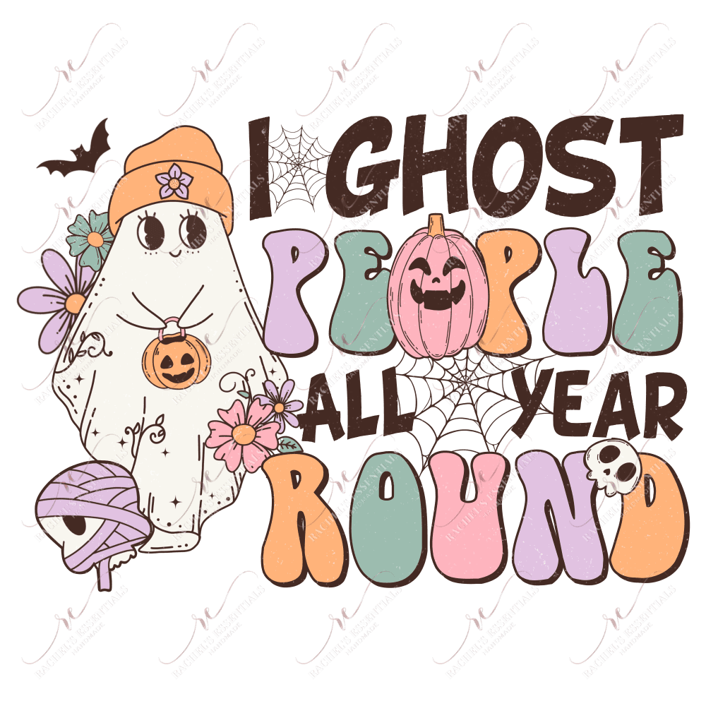 I Ghost People All Year-Clear Cast Decal