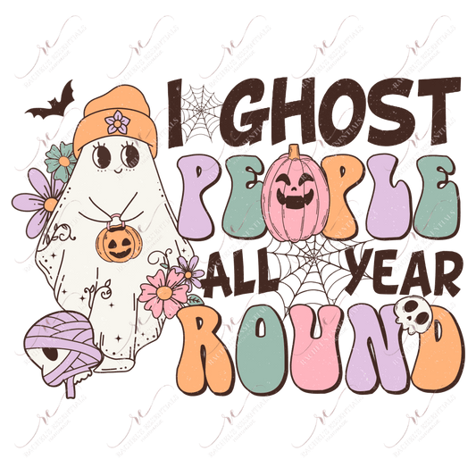 I Ghost People All Year-Clear Cast Decal