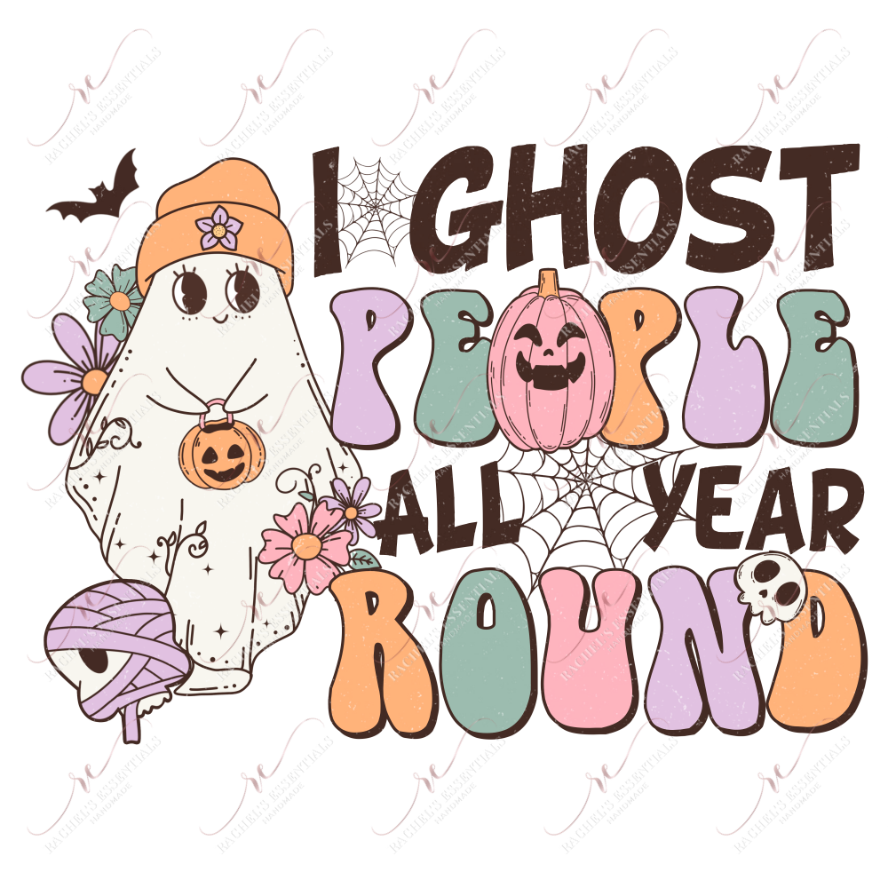 I Ghost People All Year-Clear Cast Decal