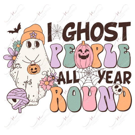 I Ghost People All Year-Clear Cast Decal