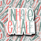  1.24 Inhale Exhale sticker freeshipping - Rachel's Essentials