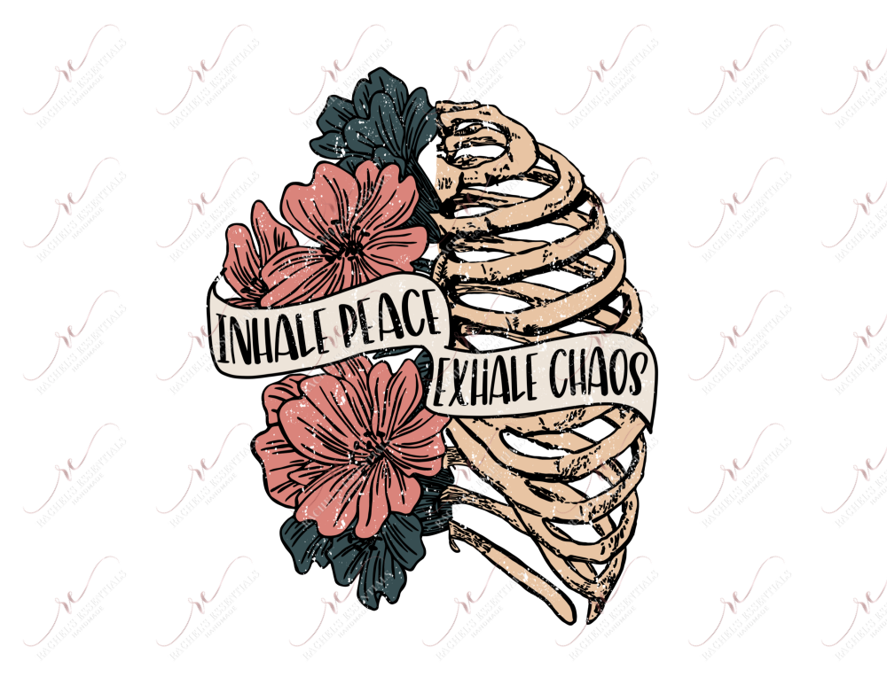 Inhale Peace Exhale Chaos - Sticker Set