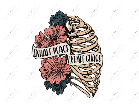 Inhale Peace Exhale Chaos - Sticker Set