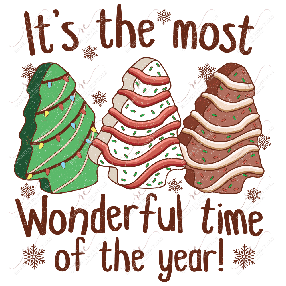 Its The Most Wonderful Time Of Year - Ready To Press Sublimation Transfer Print 11/23 Sublimation
