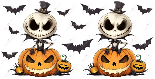 Jack And Pumpkins - Ready To Press Sublimation Transfer Print Sublimation