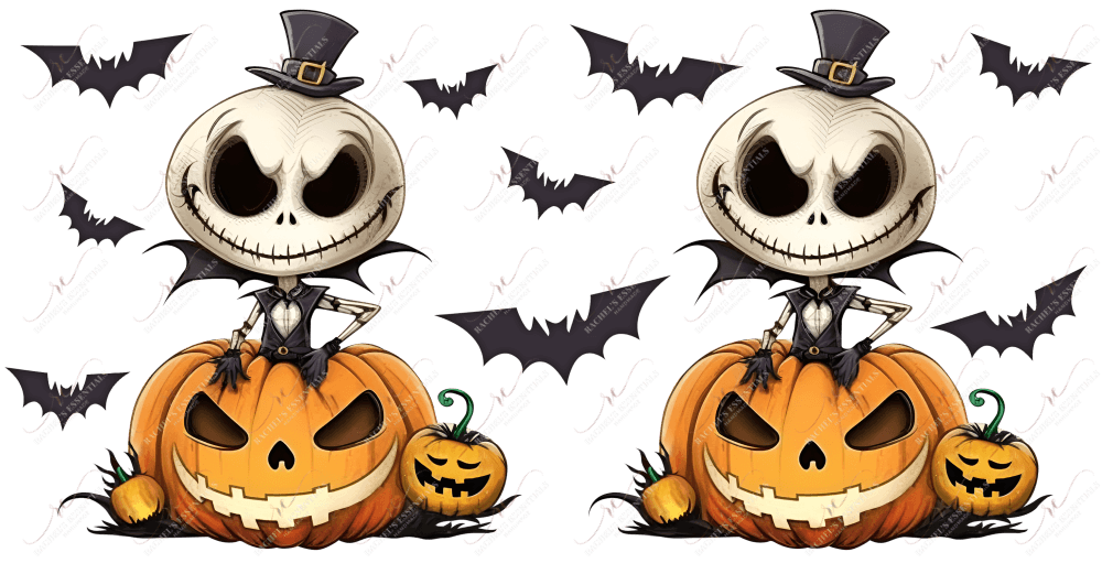 Jack And Pumpkins - Ready To Press Sublimation Transfer Print Sublimation