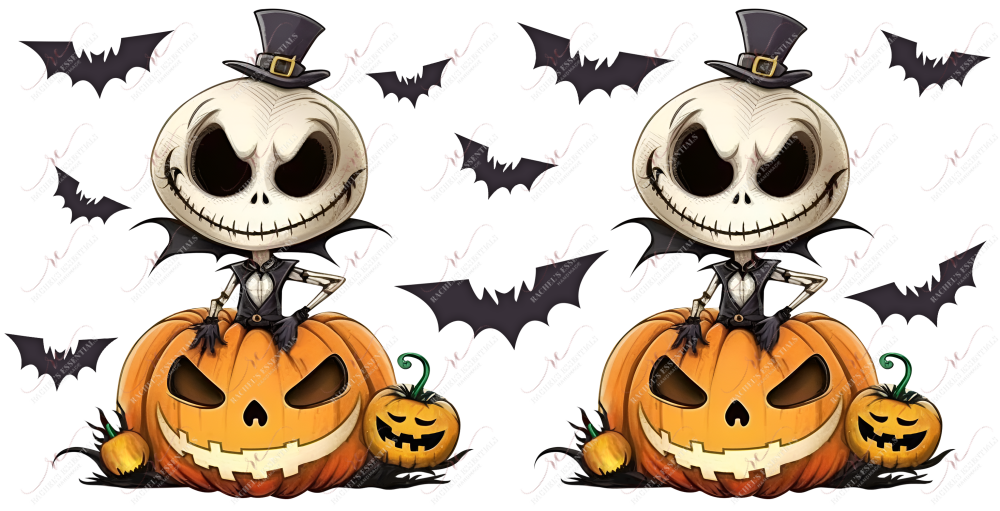 Jack And Pumpkins - Ready To Press Sublimation Transfer Print Sublimation