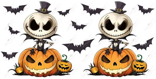 Jack And Pumpkins - Ready To Press Sublimation Transfer Print Sublimation