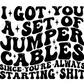 Jumper Cables- Clear Cast Decal