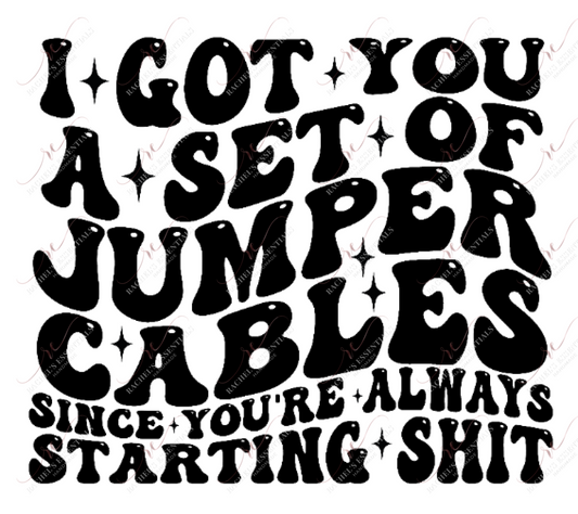 Jumper Cables- Ready To Press Sublimation Transfer Print Sublimation