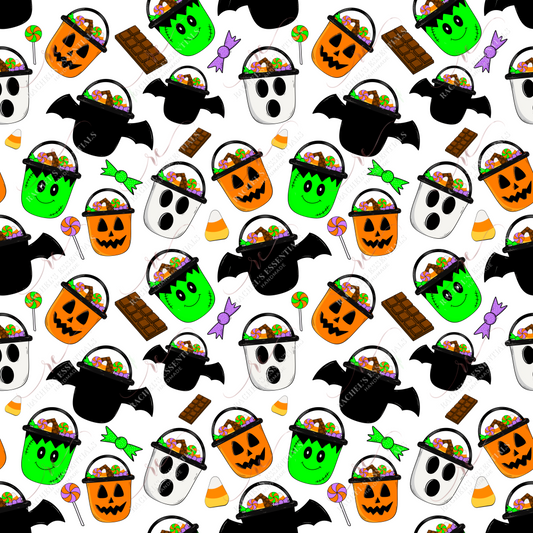 Kids Halloween- Ready To Press Sublimation Transfer Print Seamless Sublimation