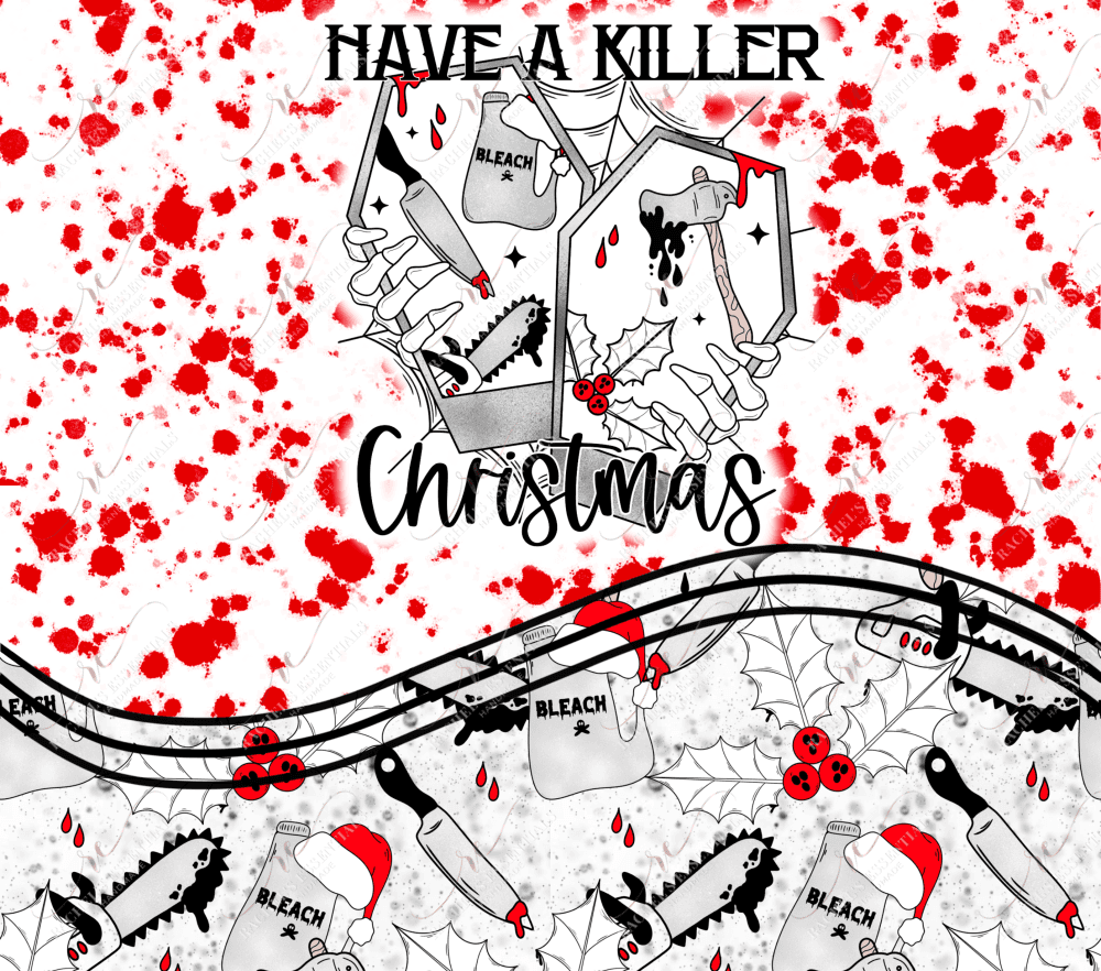 Killer Christmas - Ready To Press Sublimation Transfer Print Sublimation