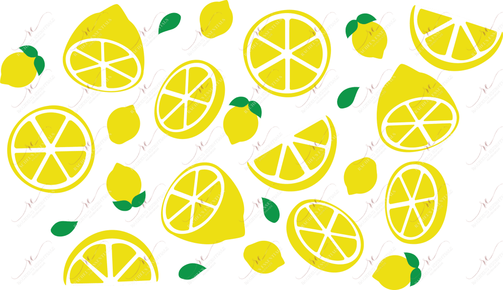 Lemons (No Hole)- Cold Cup Wrap Cold