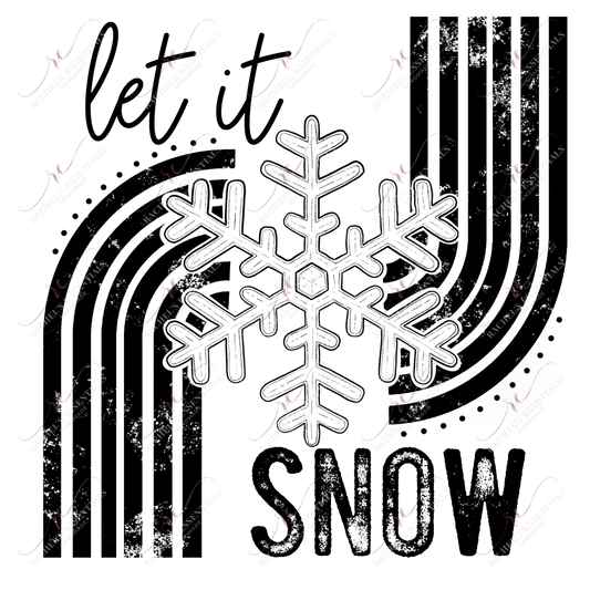 Let It Snow - Ready To Press Sublimation Transfer Print Sublimation