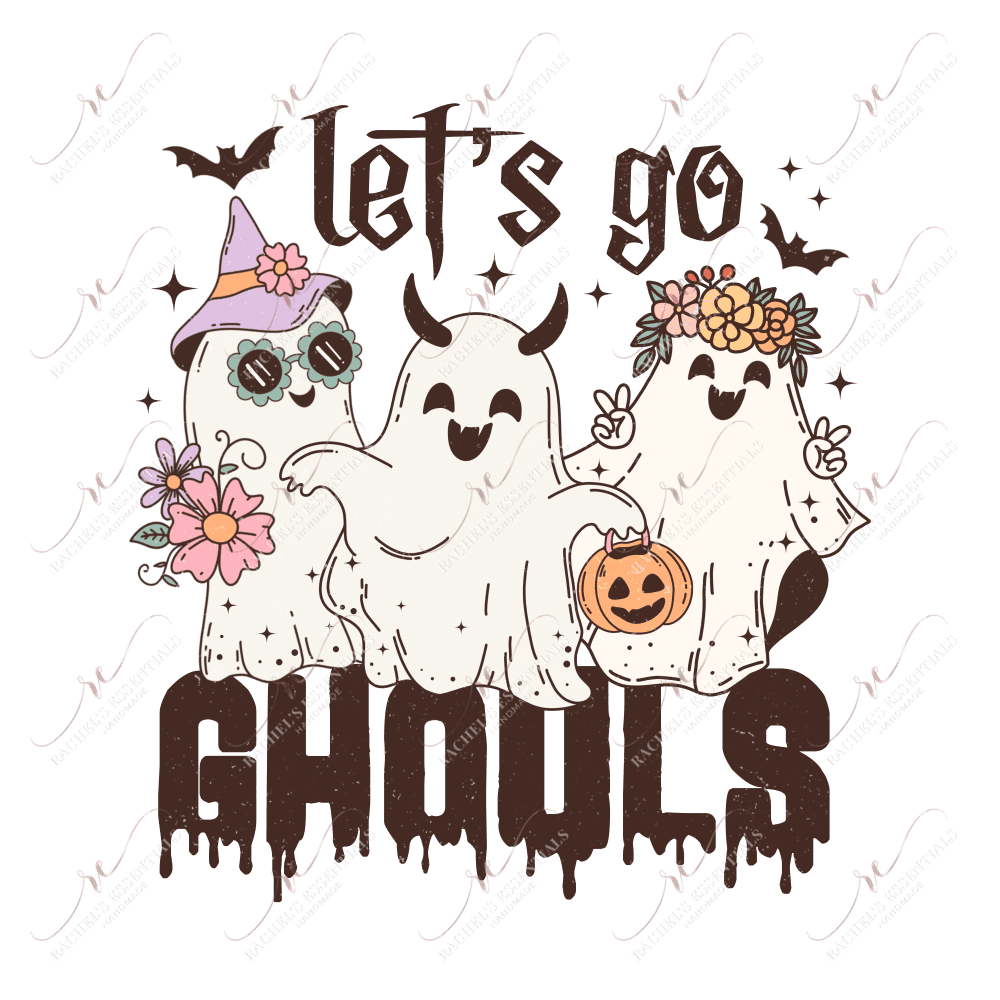 Lets Go Ghouls-Clear Cast Decal