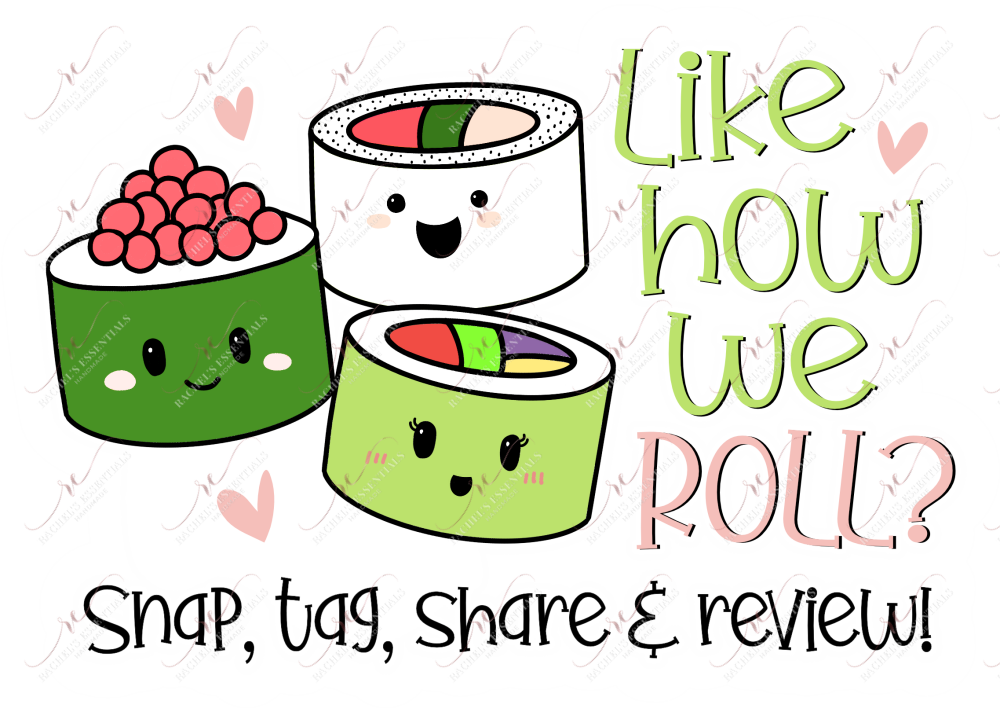 Like How We Roll Snap Tag Share Stickers