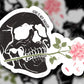 Love Is Not Enough Skull Rose - Sticker