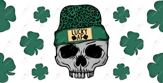 Lucky Af Leopard - 16Oz Vinyl Libbey Wrap