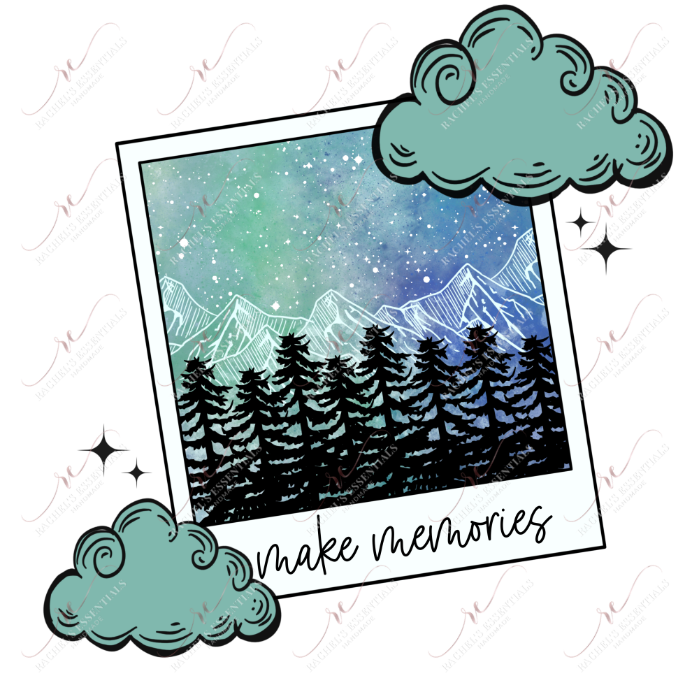 Make Memories - Clear Cast Decal