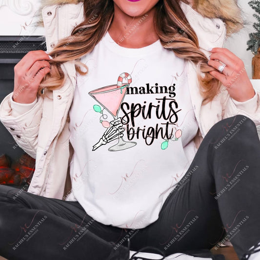 Making Spirits Bright - Ready To Press Sublimation Transfer Print Sublimation