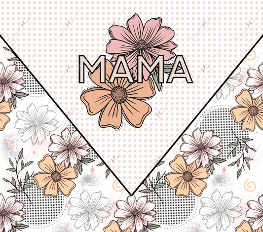 Mama Floral Vsplit- Ready To Press Sublimation Transfer Print Sublimation
