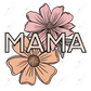 Mama Flowers - Clear Cast Decal