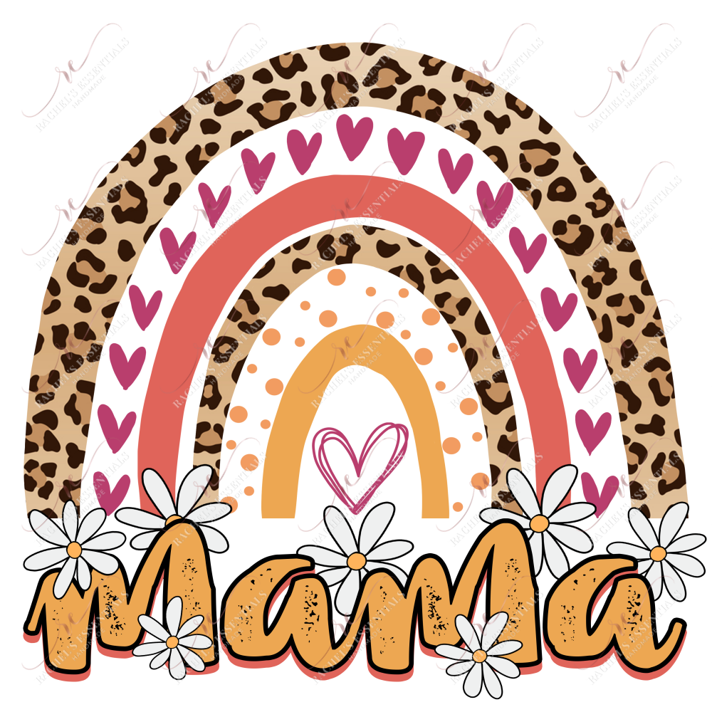 Mama Rainbow - Clear Cast Decal