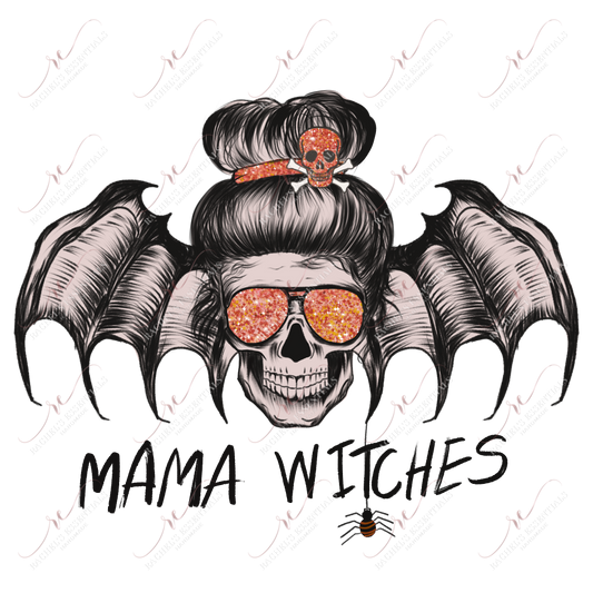 Sublimation 1.99 Mama witches messy bun bat - ready to press sublimation transfer print freeshipping - Rachel's Essentials